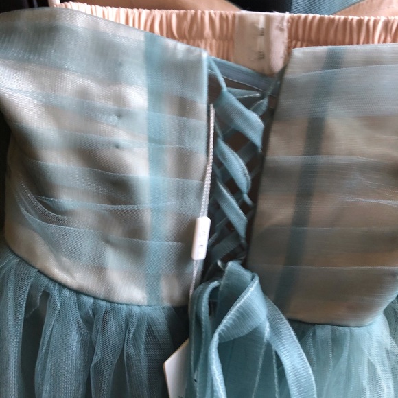 Prom dress, removable sleeves, size 10 US, dusty blue. - Picture 2 of 4